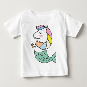 Meerjungfrau-Einhorn-Baby  Baby T-shirt