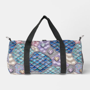 Meerjungfrau Einhorn Märchen-Monogramm-Tasche Duffle Bag