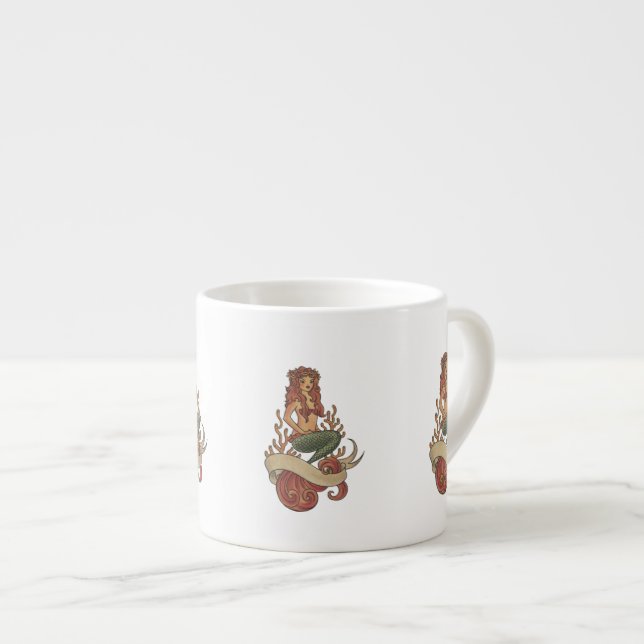 Meerjungfrau Espressotasse (Vorderseite Rechts)