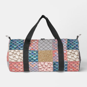 Meerjungfrau-Fairy-Tale-Pastell-Monogramm-Taschent Duffle Bag