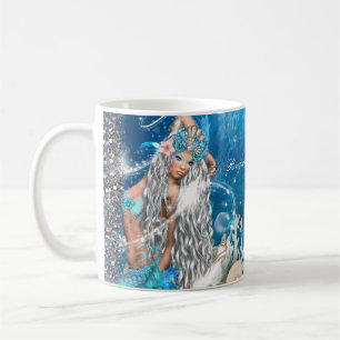 Meerjungfrau Fantasy Blond Verzauberter Strand Kaffeetasse