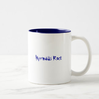 Meerjungfrau-Felsen-Tasse Zweifarbige Tasse