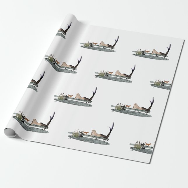 Meerjungfrau für das Wrapping-Papier des Bootes Geschenkpapier (Ungerollt)