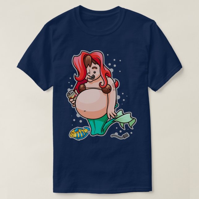 Meerjungfrau für einen Tag T-Shirt (Design vorne)