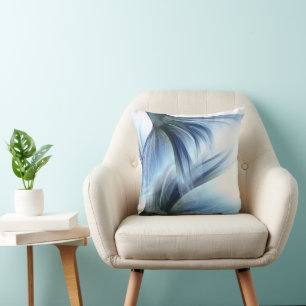 Meerjungfrau Glam Schwanz   Staubig Blau Eis Luste Kissen