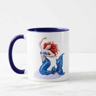 Meerjungfrau-Illustration Tasse