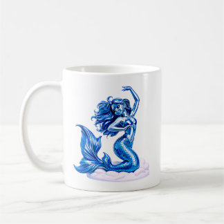 Meerjungfrau Illustrationskunst Kaffeetasse