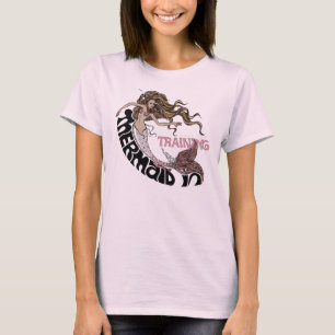 Meerjungfrau im Training (brünett) T-Shirt
