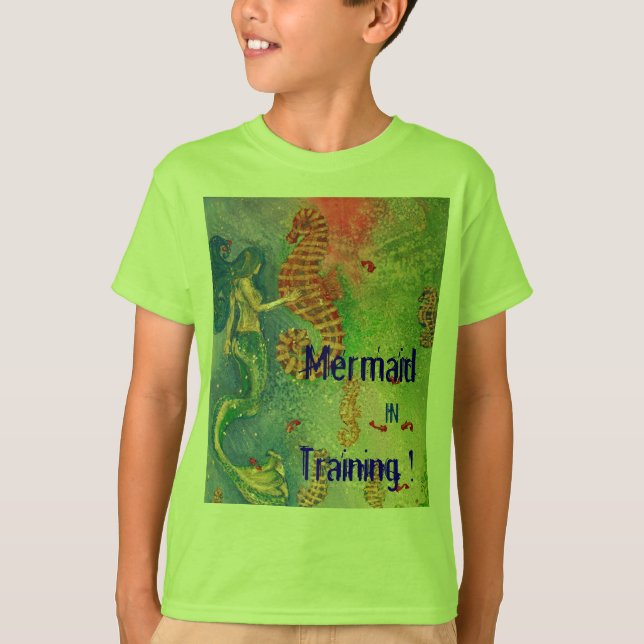 Meerjungfrau im Training! T - Shirt (Vorderseite)