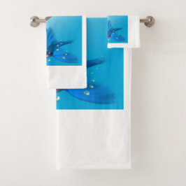Meerjungfrau in Aqua Badhandtuch Set