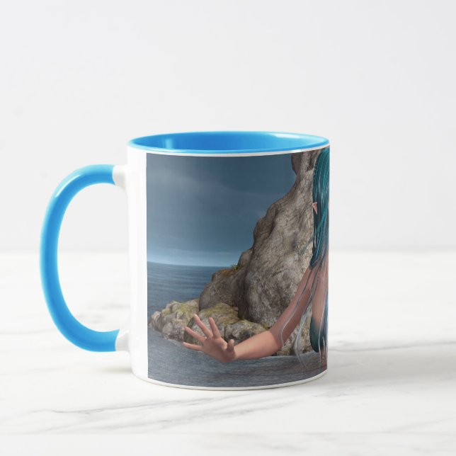 Meerjungfrau in der Nacht Tasse (Links)