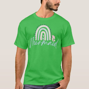 Meerjungfrau in versteckter Meerjungfrau T-Shirt