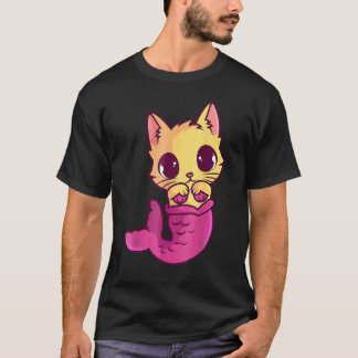 Meerjungfrau Katzenliebhaber Besitzer Purrmaid Fis T-Shirt