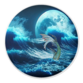 Meerjungfrau Keramik Dose Pull Keramikknauf