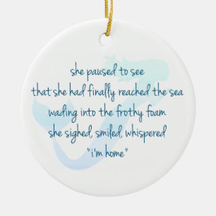 Meerjungfrau Keramik Ornament