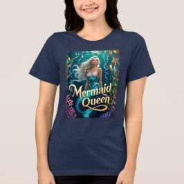 Meerjungfrau-Königin-Ethereal-Ozeangöttin Tri-Blend Shirt