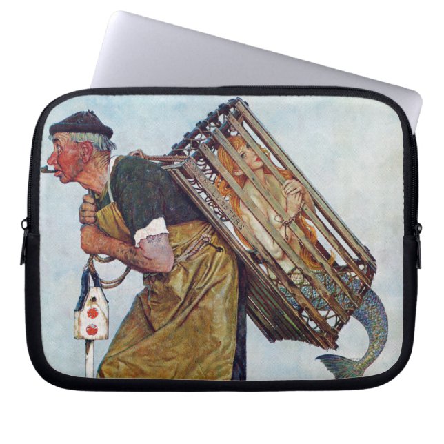 Meerjungfrau Laptopschutzhülle (Vorderseite)