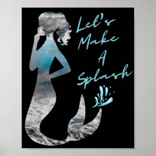 Meerjungfrau Lasst uns einen Schlag machen Poster