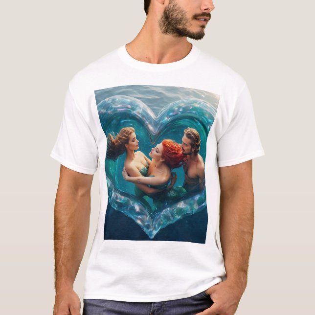 Meerjungfrau Liebe T-Shirt (Vorderseite)