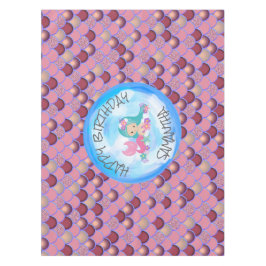 Meerjungfrau Lila rosa Scales Tablette Tischdecke