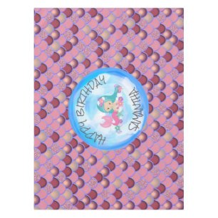 Meerjungfrau Lila rosa Scales Tablette Tischdecke