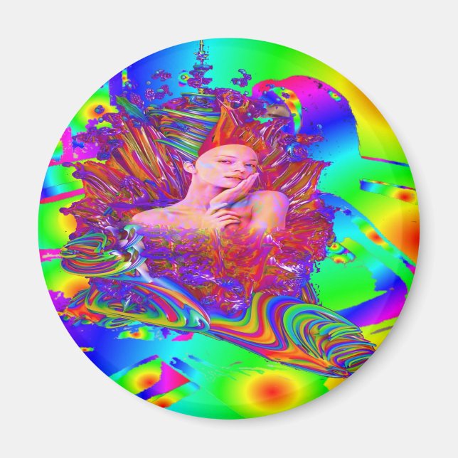 Meerjungfrau-Metamorphose Magnet (Vorne)