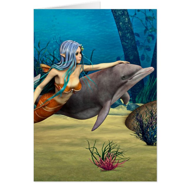 Meerjungfrau mit Dolphin (Vorne)