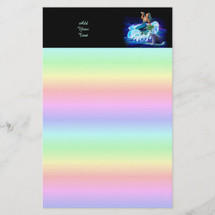 Meerjungfrau mit Dolphin Briefpapier