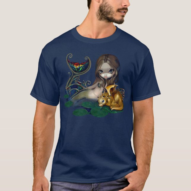 Meerjungfrau mit einer goldenen T-Shirt (Vorderseite)