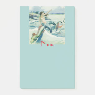 Meerjungfrau mit fließendem Thunder_Cove Post-it Klebezettel