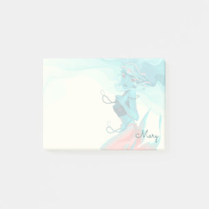 Meerjungfrau mit Juwelen 4x3 Post-it Klebezettel