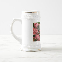 "Meerjungfrau mit Rosen" Bierglas