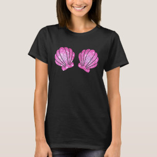 Meerjungfrau Muschel Bra Kostüm Seashell Halloween T-Shirt