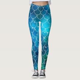 Meerjungfrau-Muster-Leggings Leggings
