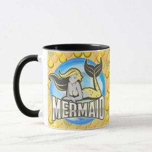 Meerjungfrau Niedlich Gelbe Tasse