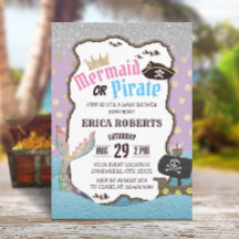 Meerjungfrau oder Pirate Lila & Gold Dots Kinderdu