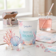 Meerjungfrau Ozean Wasserfarbe Träumerisches Rosa
