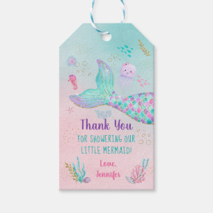 Meerjungfrau Pink Gold unter der Sea Baby Dusche Geschenkanhänger