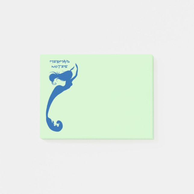Meerjungfrau-Post-Itanmerkungen Post-it Klebezettel (Vorderseite)