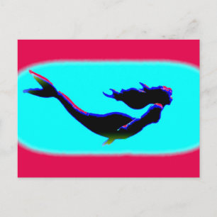 Meerjungfrau Postkarte
