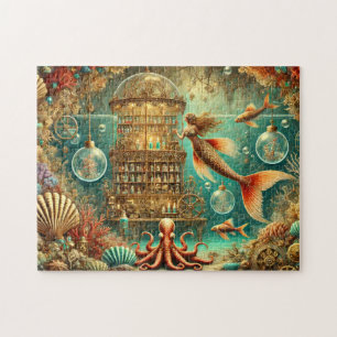 Meerjungfrau-Potionsshop Unterwasser-Steampunk-Apo