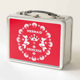 Meerjungfrau Prinzessin Mädchen Metall Brotdose