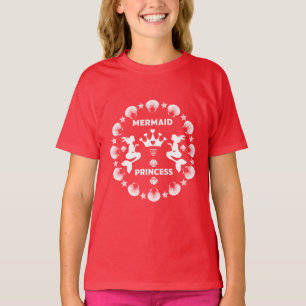 Meerjungfrau Prinzessin Mädchen T-Shirt