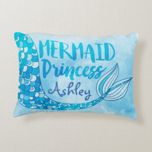 Meerjungfrau-Prinzessin Pillow Dekokissen