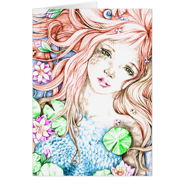 Meerjungfrau-Prinzessin Watercolor (Vorne)