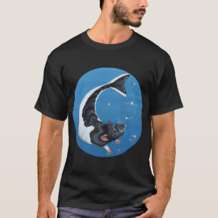 Meerjungfrau Ratte mit Blasen T-Shirt