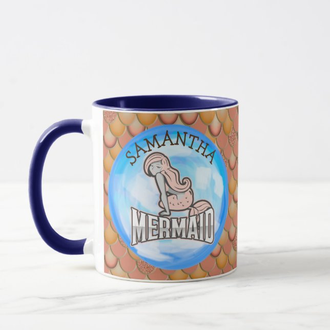 Meerjungfrau Rosa Tasse (Links)