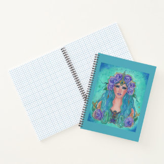 Meerjungfrau-Rose von Renee Lavoie Notizbuch