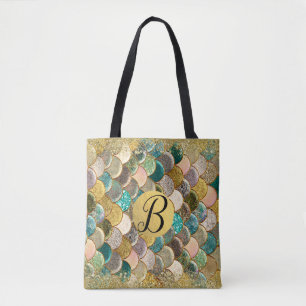 Meerjungfrau Schuppen Mehrfarbig Glitter Glam Tren Tasche
