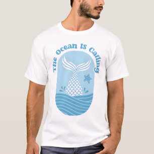 Meerjungfrau Schwanz der Ozean zitiert T-Shirt